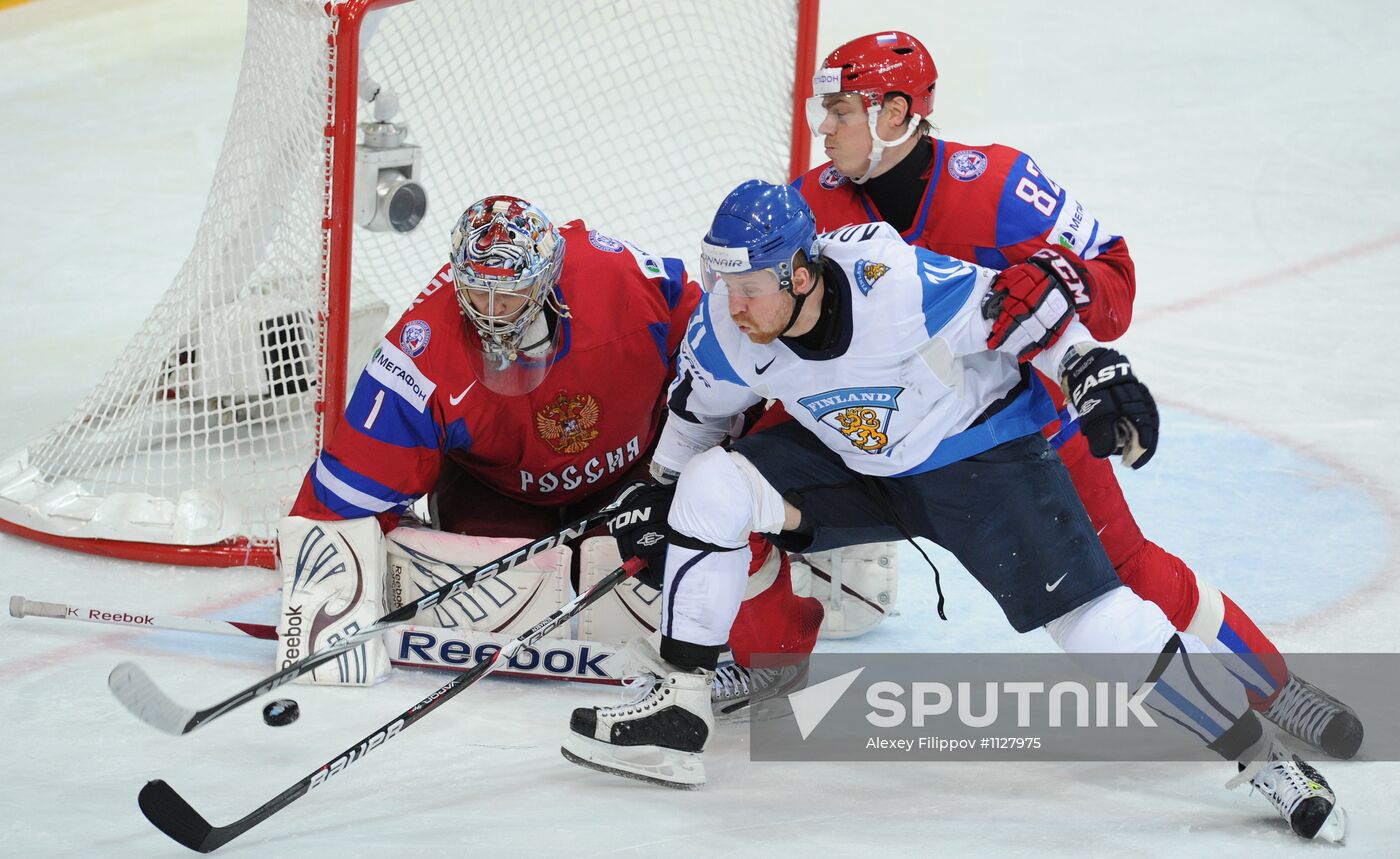 2012 World Ice Hockey Championships. Finland vs. Russia