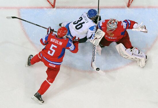 2012 World Ice Hockey Championships. Finland vs. Russia