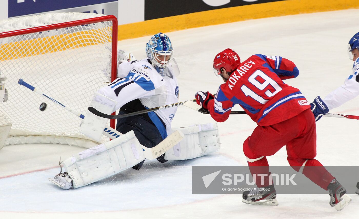 2012 World Ice Hockey Championships. Finland vs. Russia