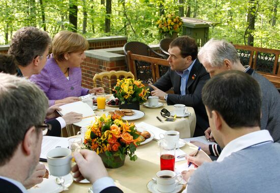 Dmitry Medvedev attends G8 summit. Day 2