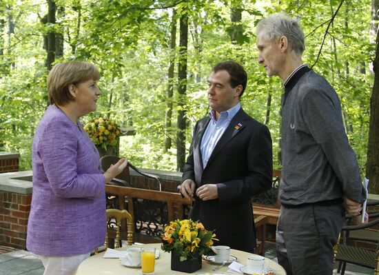 Dmitry Medvedev attends G8 summit. Day 2