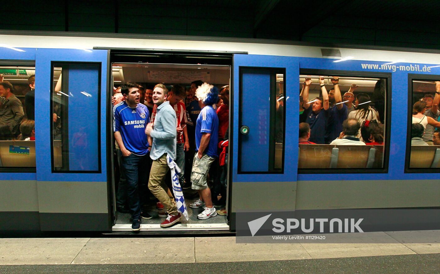 Football UEFA Champions League. Final Match Bavaria – Chelsea