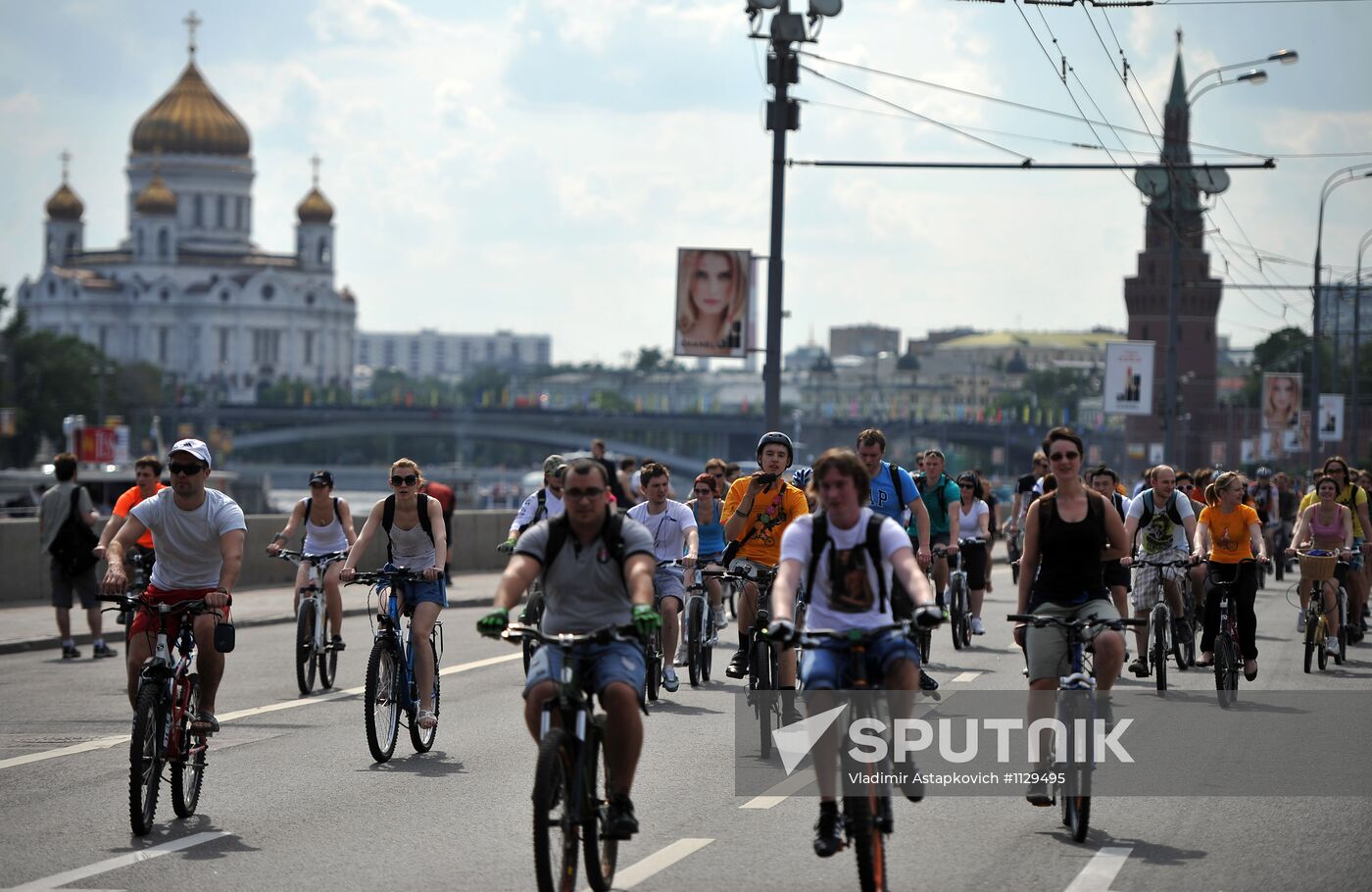 Let’s Bike bicycle parade in Moscow