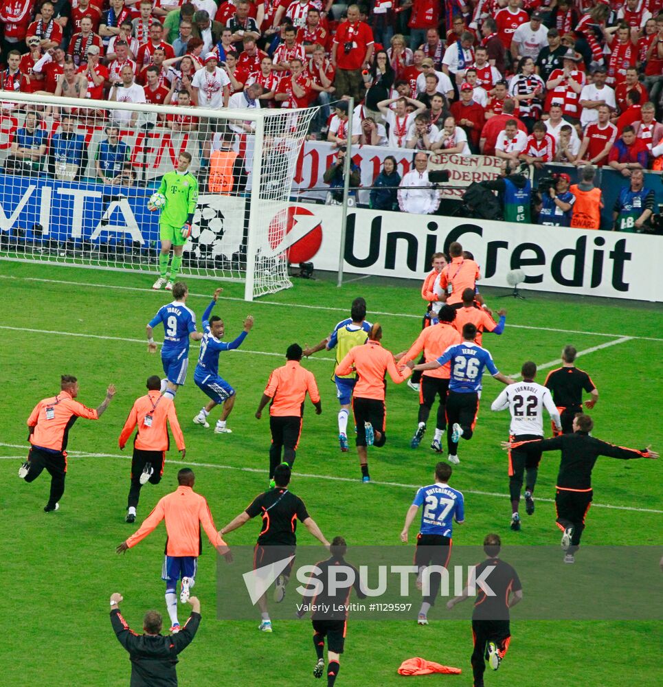 Football UEFA Champions League Final. Match Bavaria - Chelsea