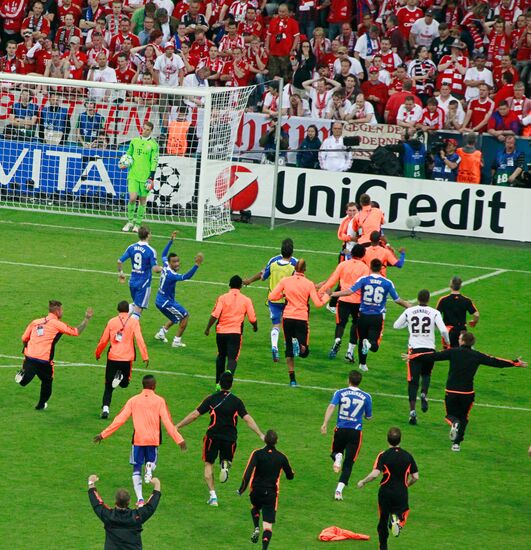 Football UEFA Champions League Final. Match Bavaria - Chelsea