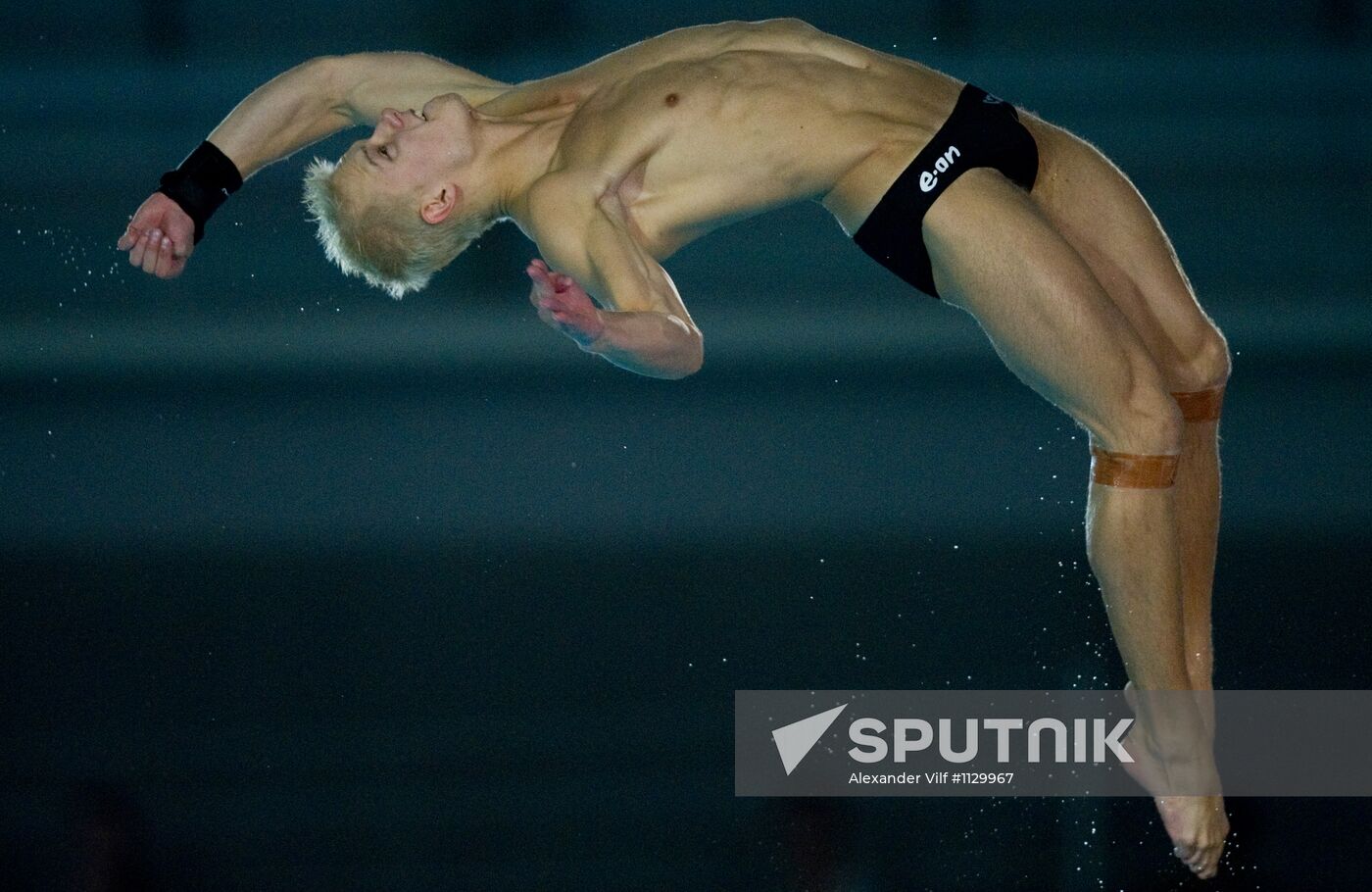 Synchronized diving European Diving Championship. Men's 10 m