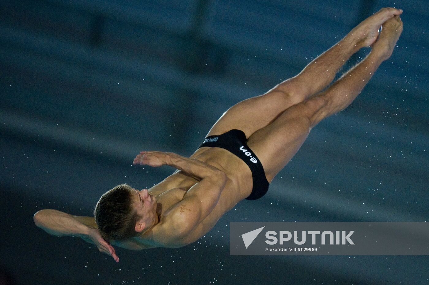 Synchronized diving European Diving Championship. Men's 10 m