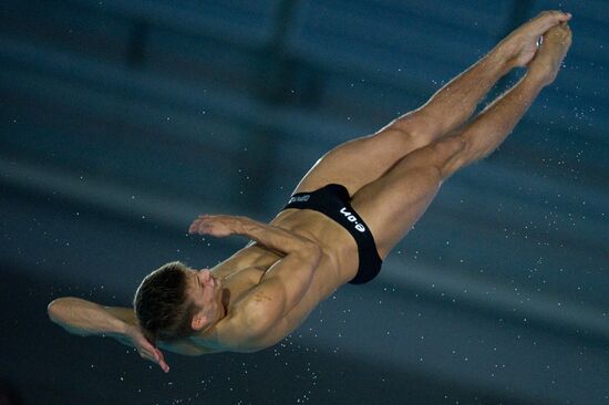 Synchronized diving European Diving Championship. Men's 10 m