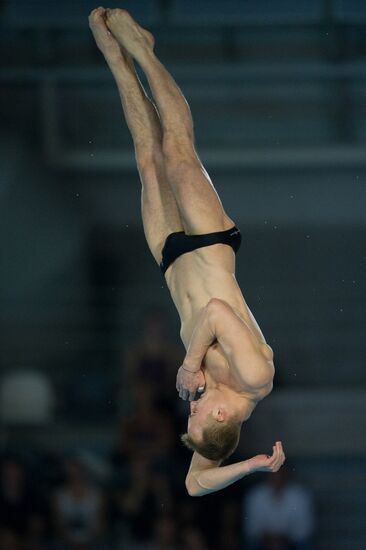 Synchronized diving European Diving Championship. Men's 10 m