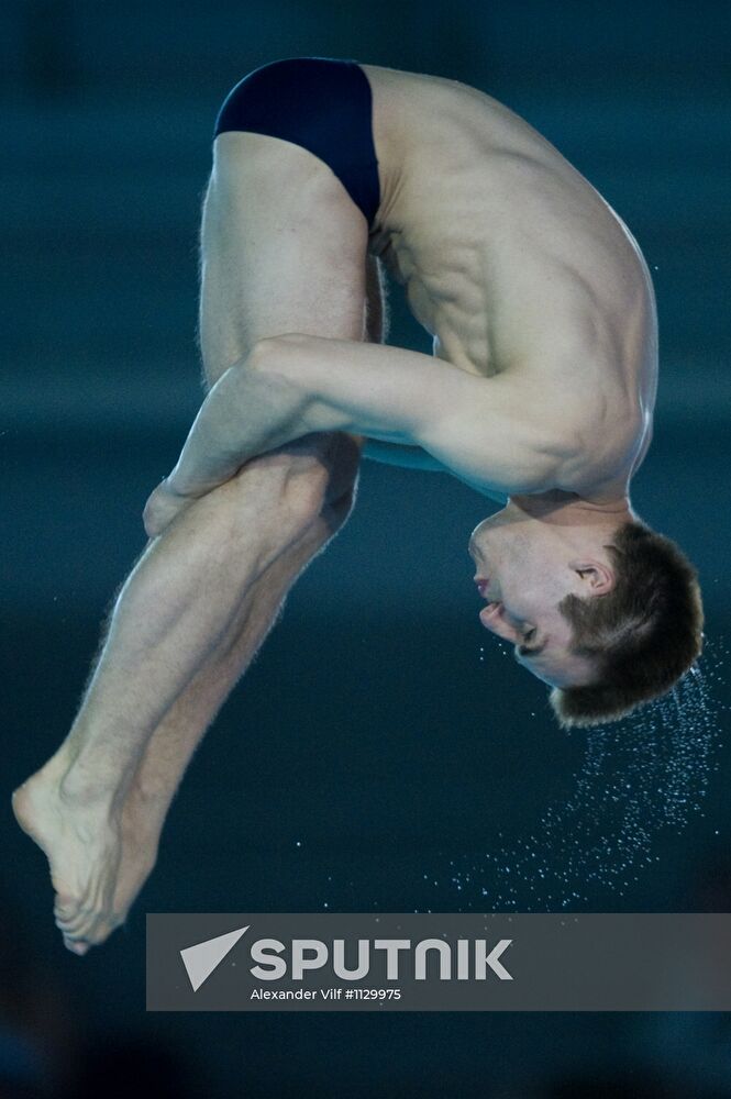 Synchronized diving European Diving Championship. Men's 10 m