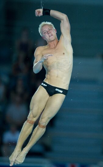 Synchronized diving European Diving Championship. Men's 10 m