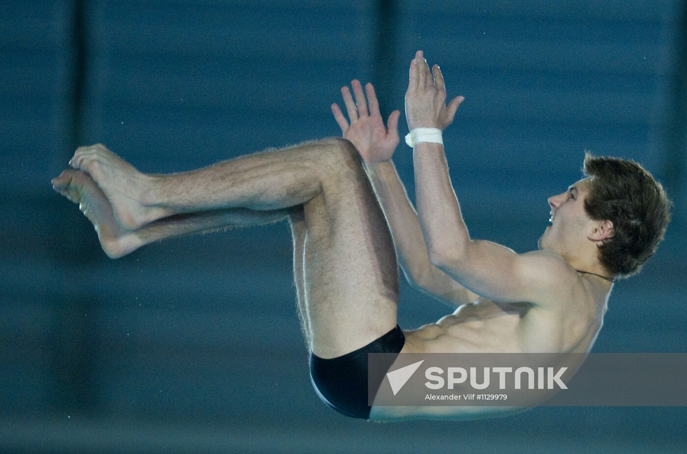 Synchronized diving European Diving Championship. Men's 10 m