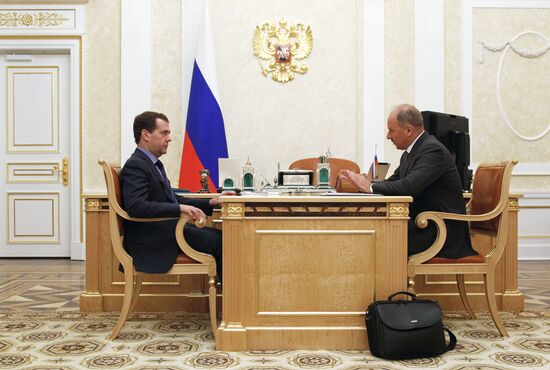 Dmitry Medvedev meets with Vladimir Dmitriyev