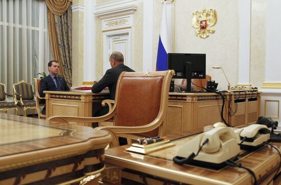 Dmitry Medvedev meets with Vladimir Dmitriyev