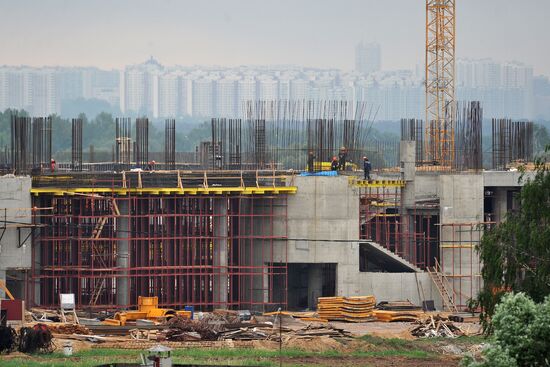 Construction of Spartak stadium