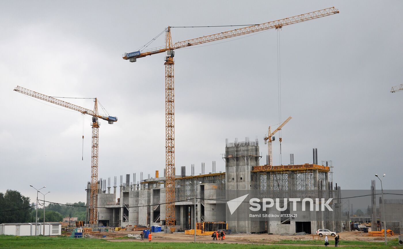 Construction of Spartak stadium