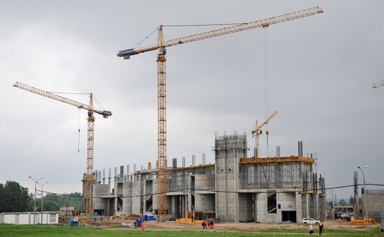Construction of Spartak stadium