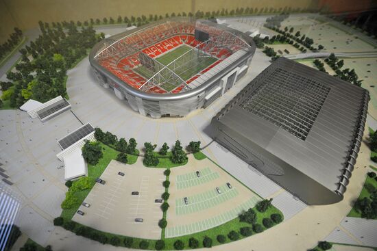 Construction of Spartak stadium