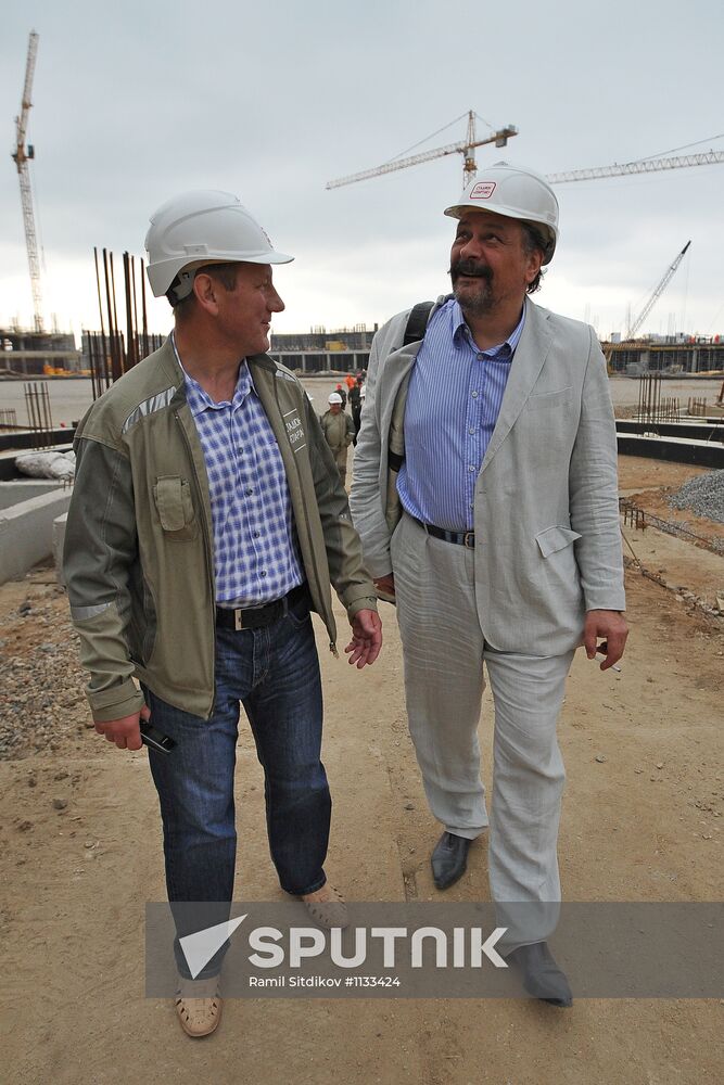 Construction of Spartak stadium
