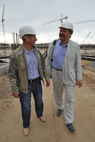 Construction of Spartak stadium