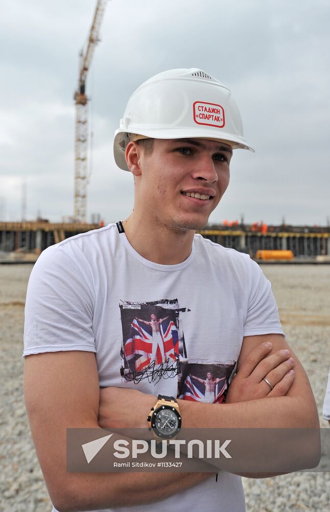 Construction of Spartak stadium
