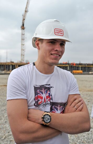 Construction of Spartak stadium