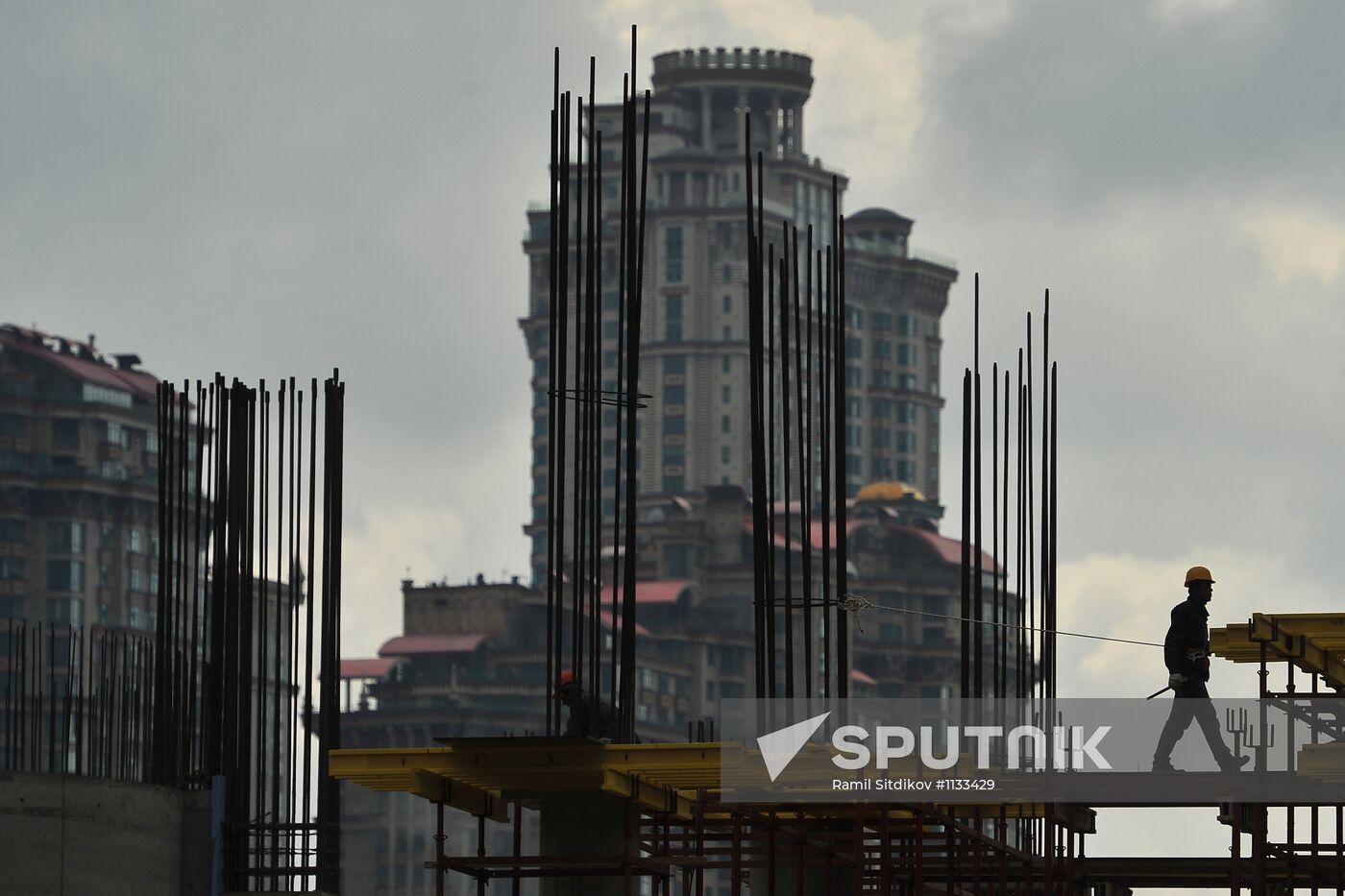 Construction of Spartak stadium