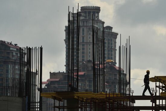 Construction of Spartak stadium