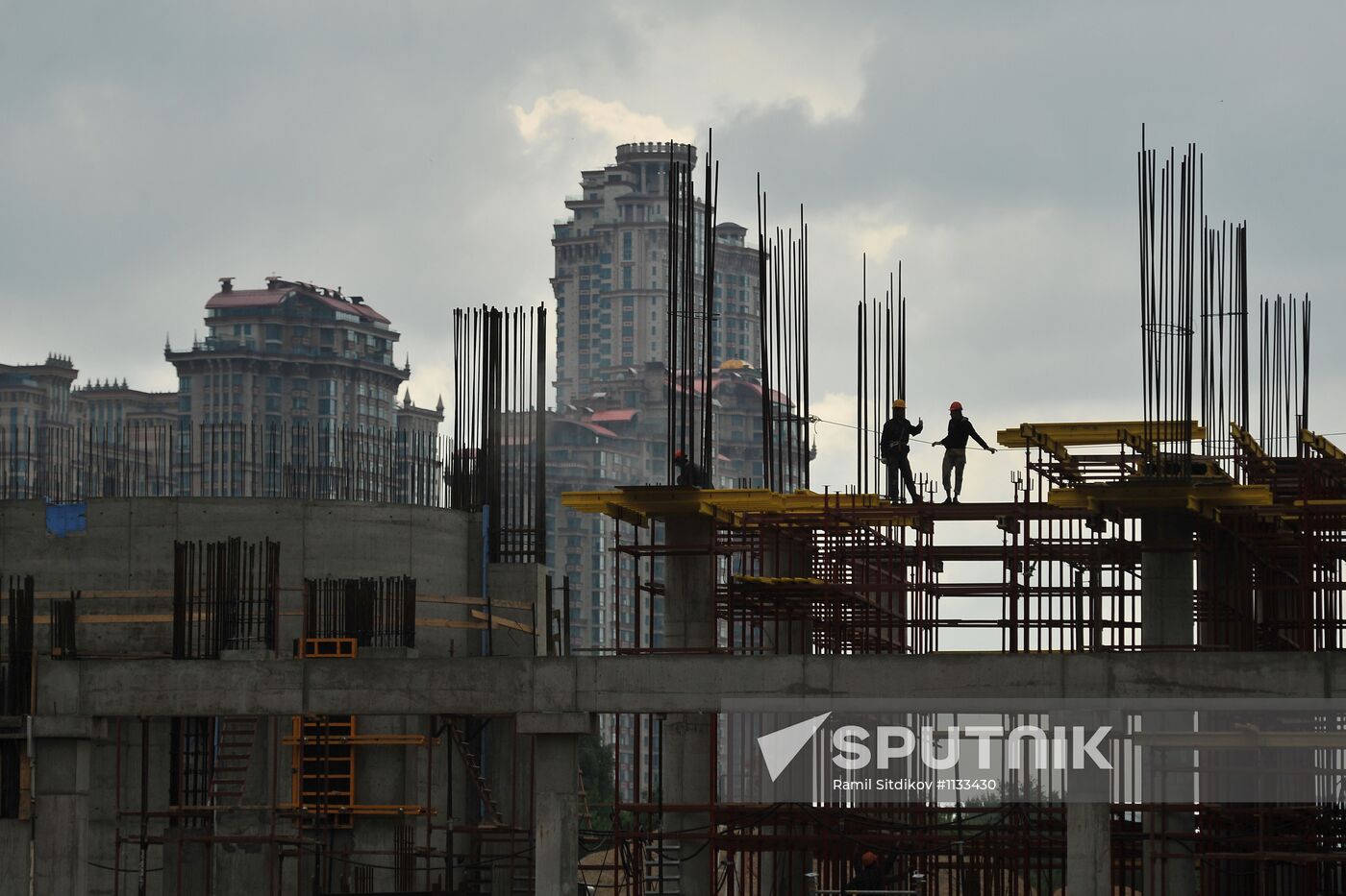 Construction of Spartak stadium