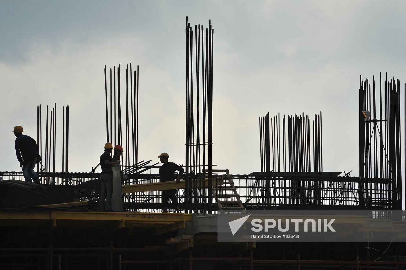 Construction of Spartak stadium