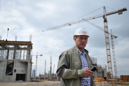 Construction of Spartak stadium