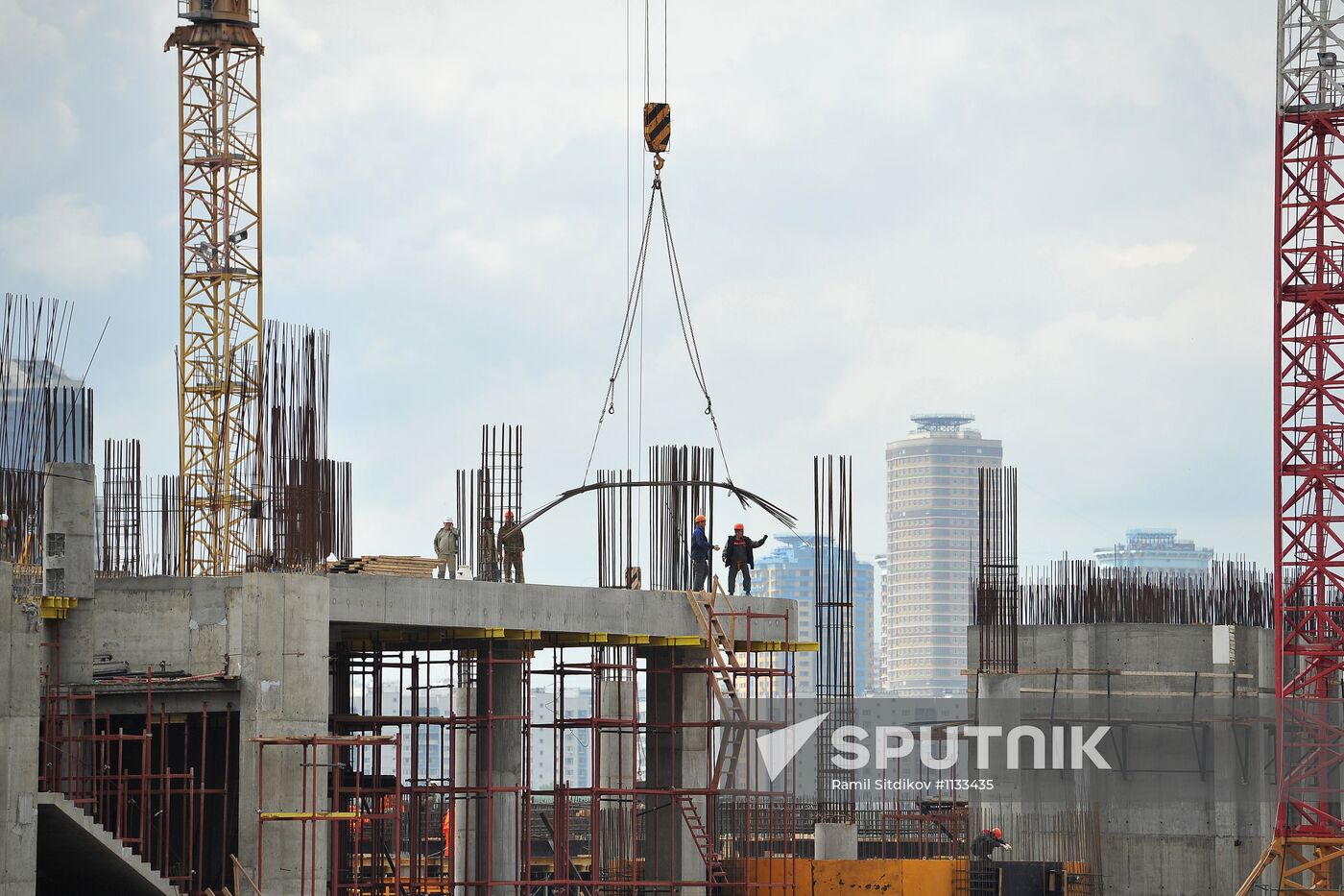 Construction of Spartak stadium