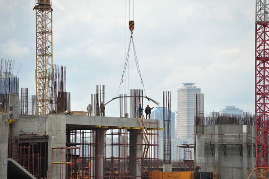 Construction of Spartak stadium