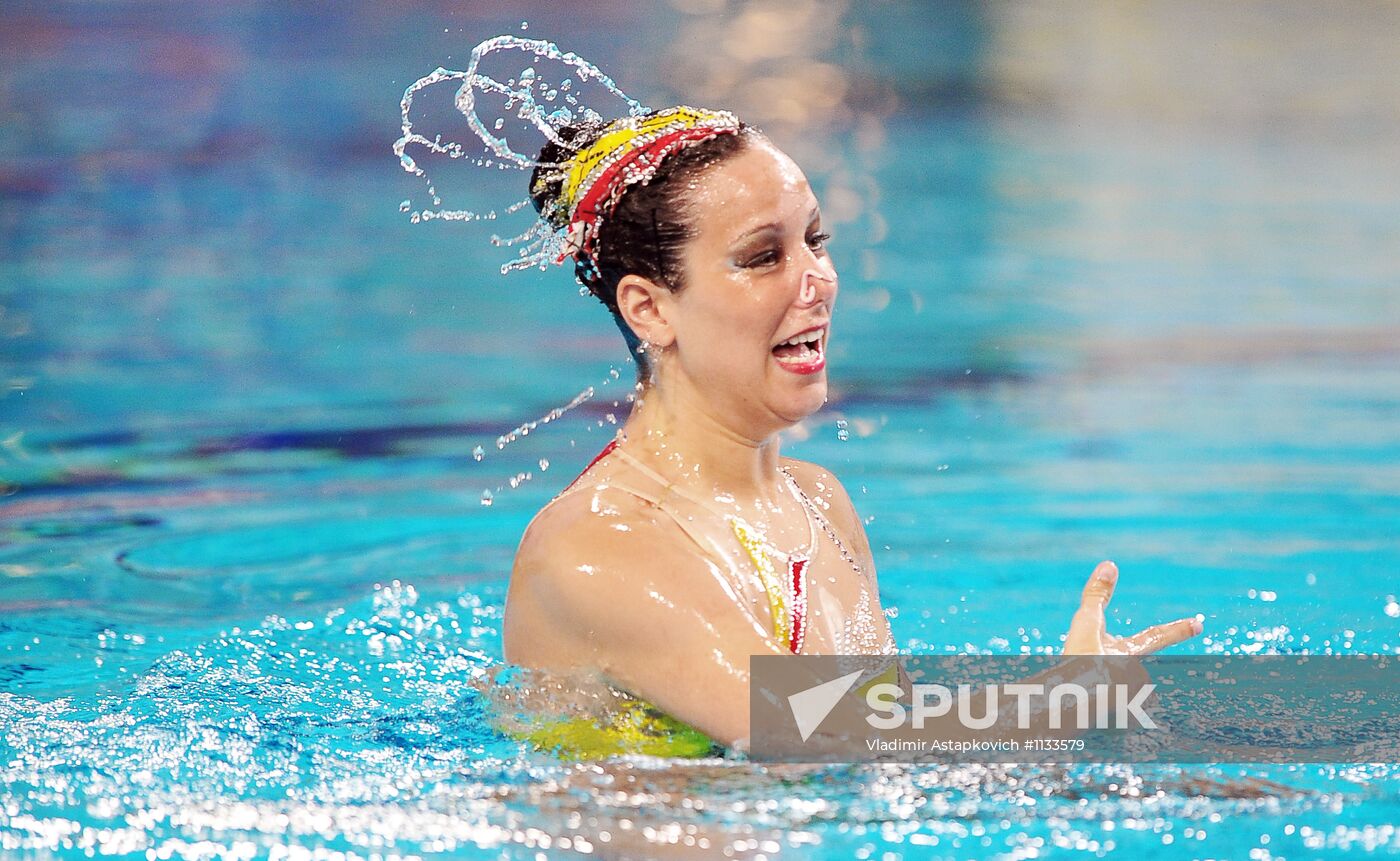 Synchronized swimming European Championship. First day