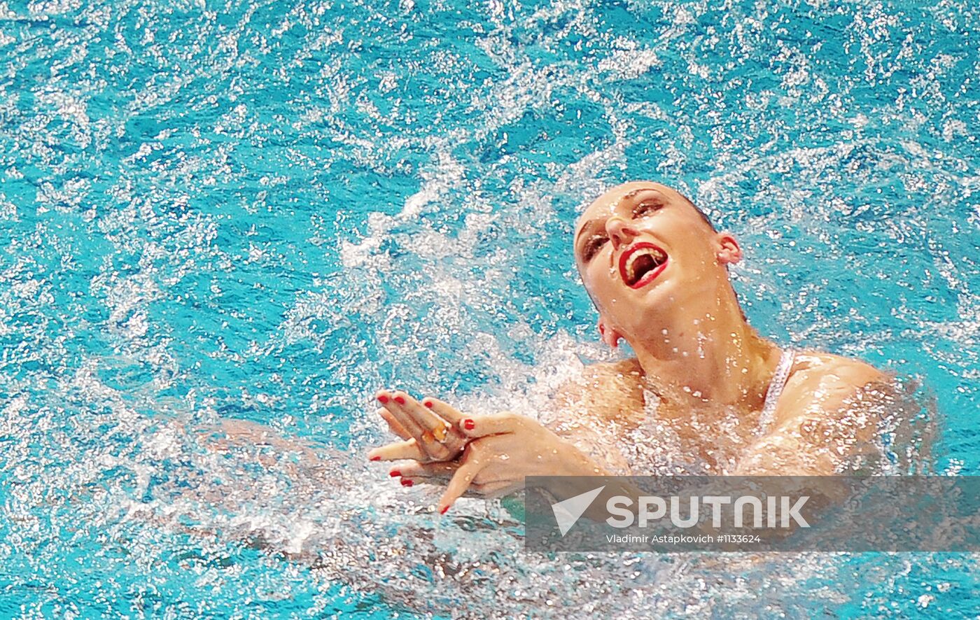 European synchronized swimming championships. Day One