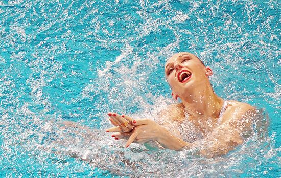 European synchronized swimming championships. Day One