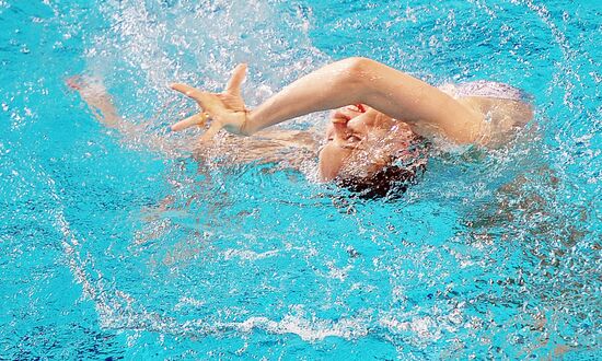 European synchronized swimming championships. Day One