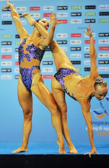 European Synchronized Swimming Championships. Day One