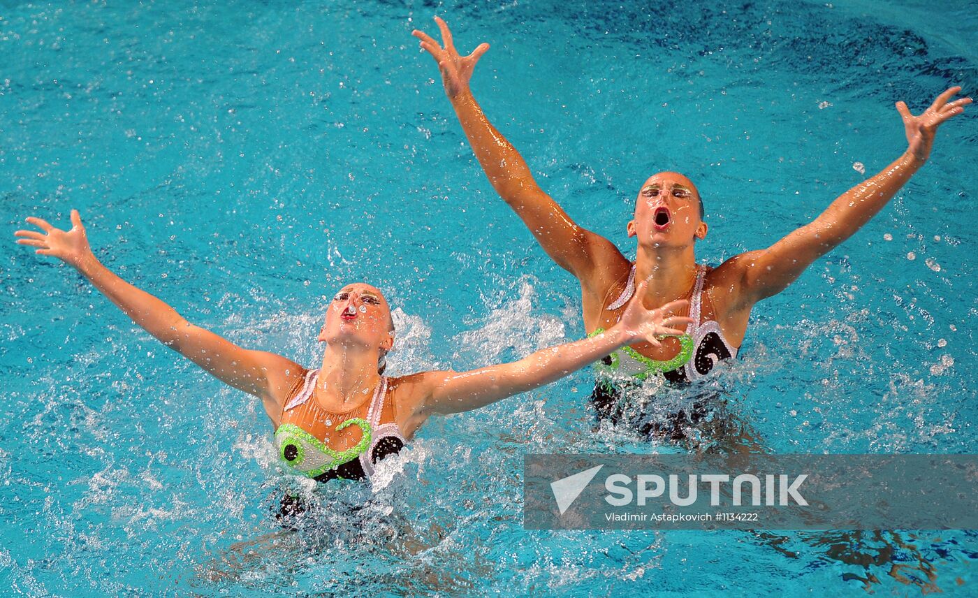 European Synchronized Swimming Championships. Day One