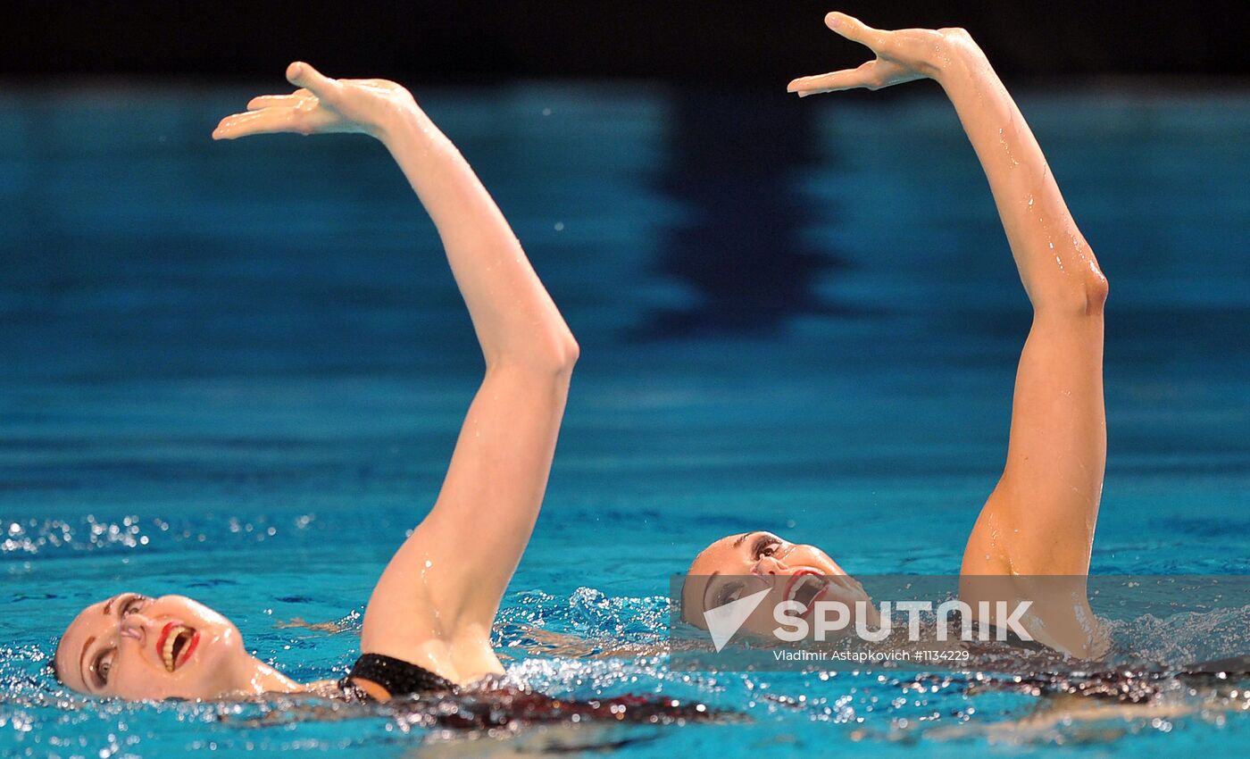Synchronized swimming European Championship. First day