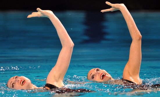 Synchronized swimming European Championship. First day