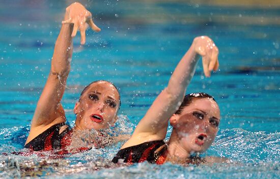 Synchronized swimming European Championship. First day