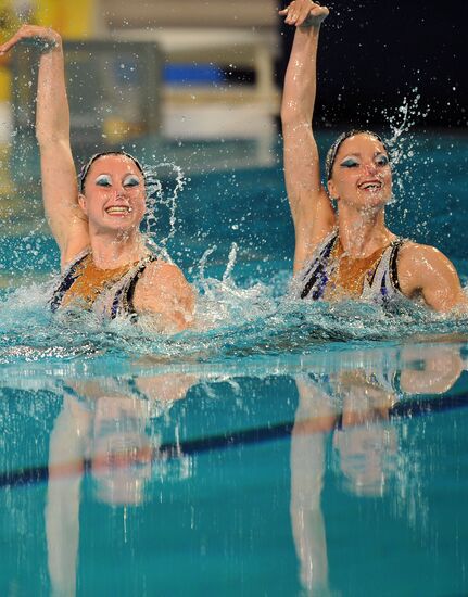 Synchronized swimming European Championship. First day