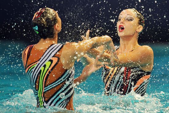 Synchronized swimming European Championship. First day