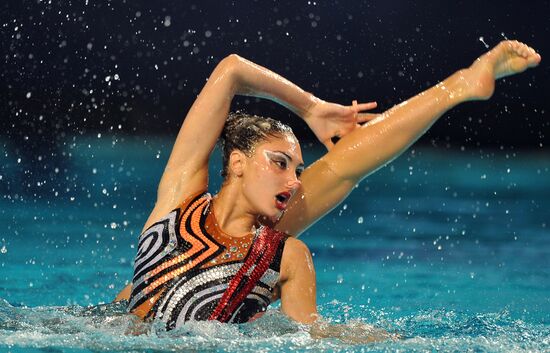 Synchronized swimming European Championship. First day