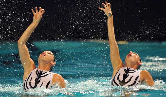 Synchronized swimming European Championship. First day