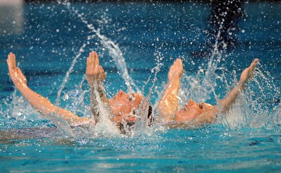 Synchronized swimming European Championship. First day