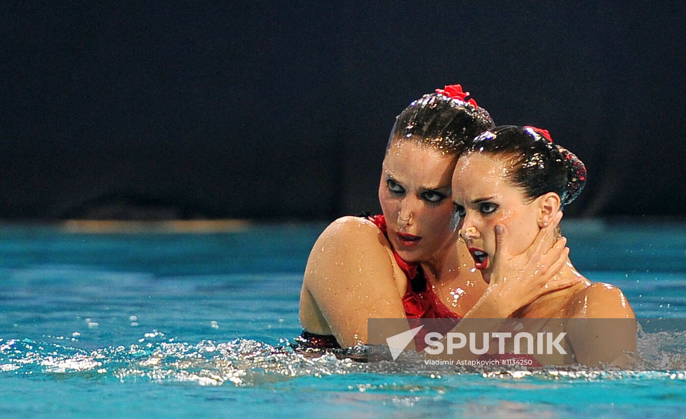 Synchronized swimming European Championship. First day