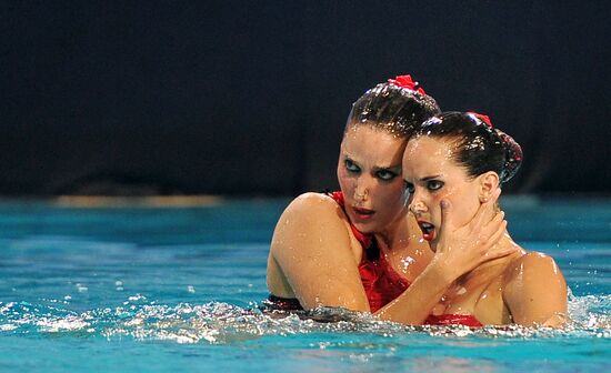 Synchronized swimming European Championship. First day