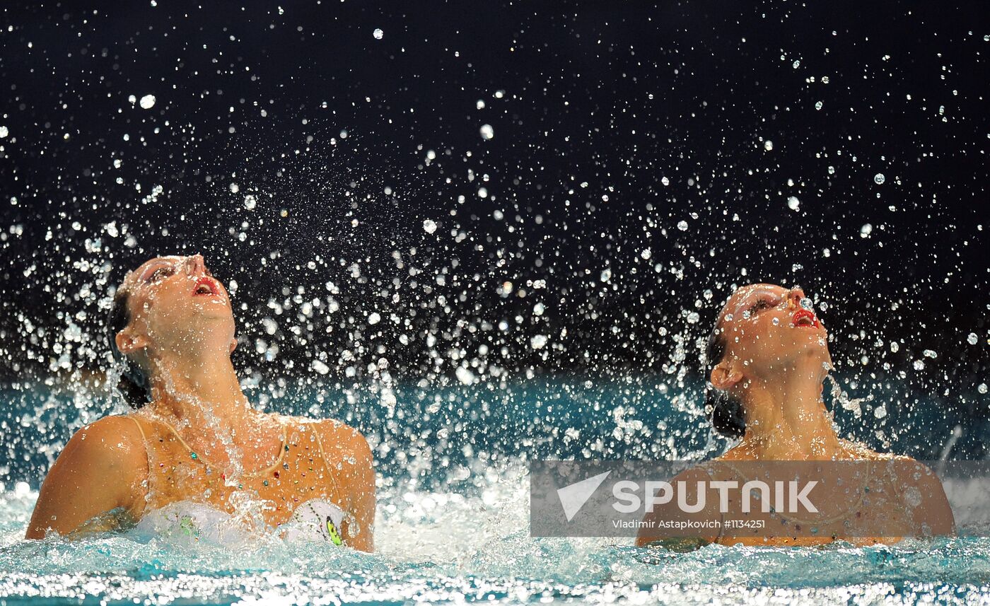 Synchronized swimming European Championship. First day